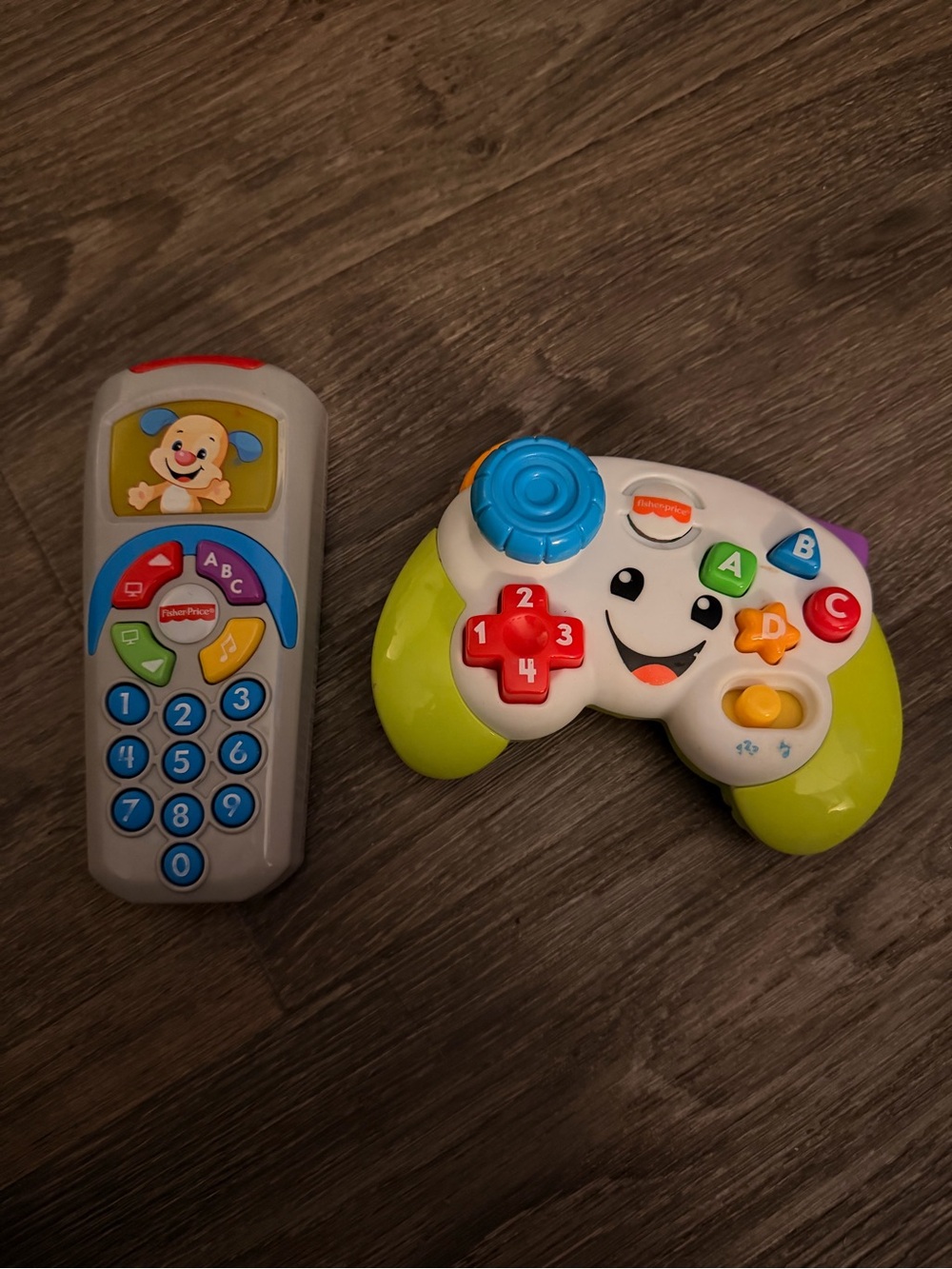 Fisher-Price White and Lime Interactive Toy Controller & Remote